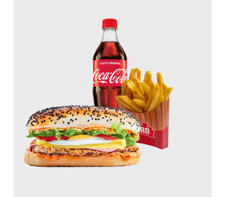 COMBO SANDWICH LOMIPOLLO CON HUEVO